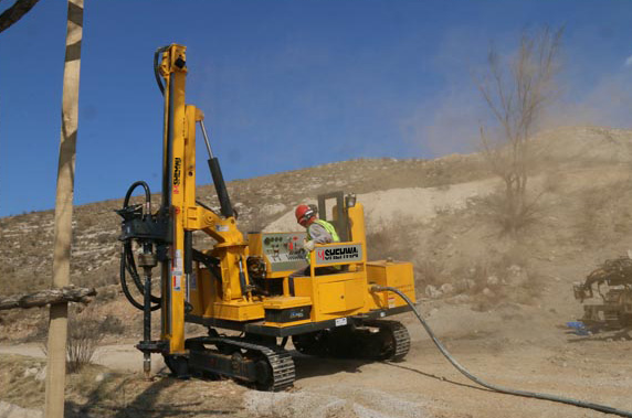 一体化钻机在建筑工地的应用